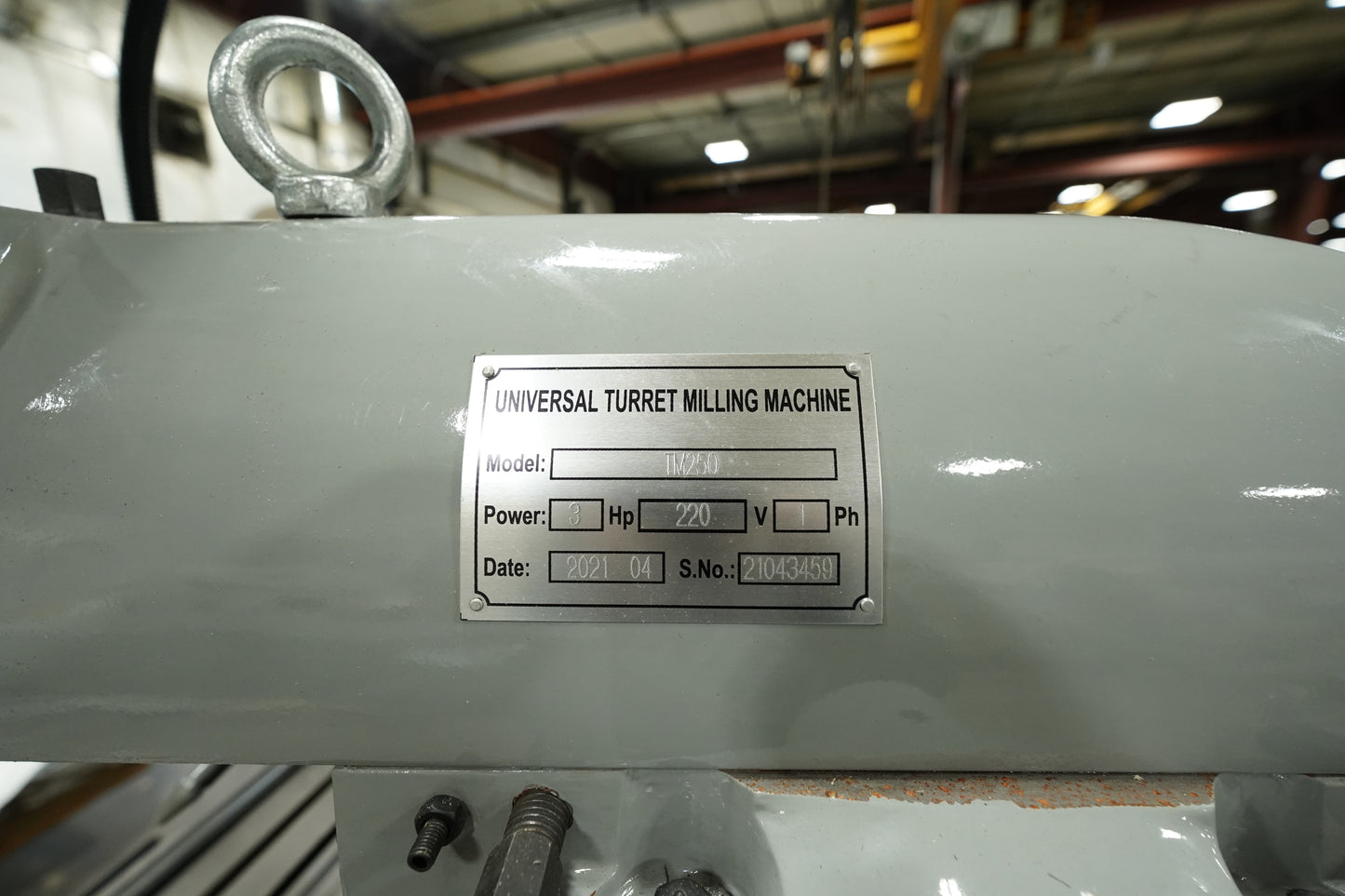 YUWE TM250 Bridgeport Style Manual Milling Machine (1 Phase)